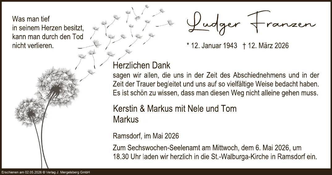 Traueranzeige