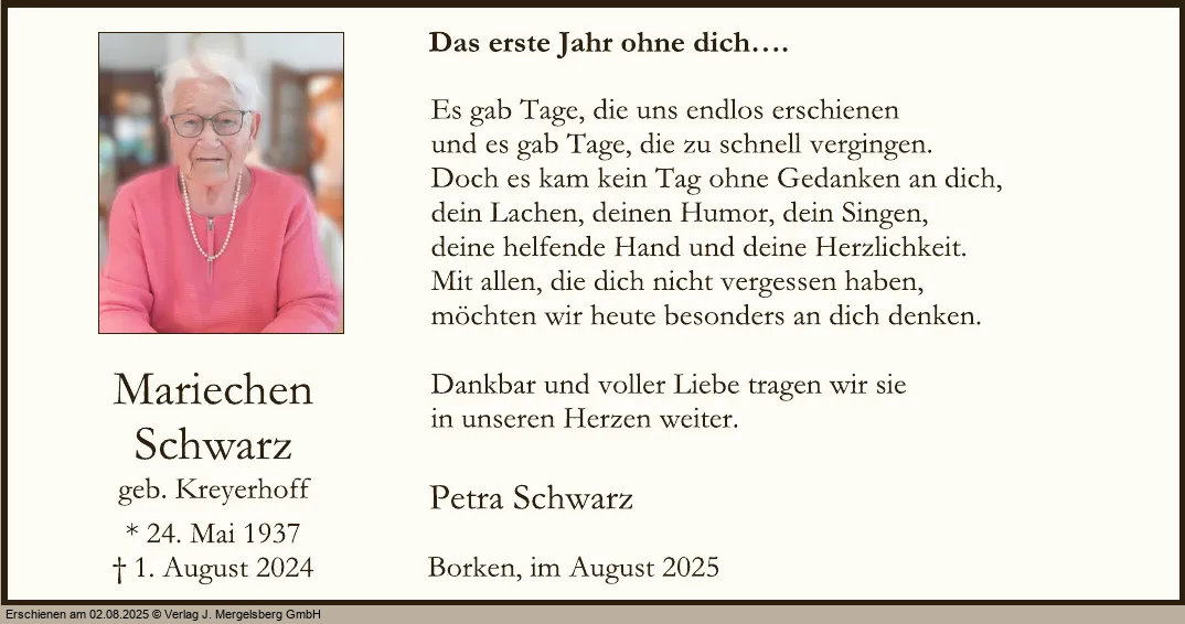 Traueranzeige