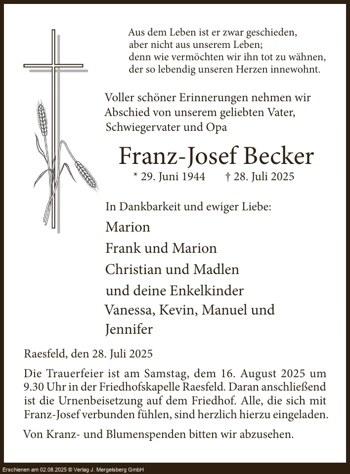 Traueranzeige