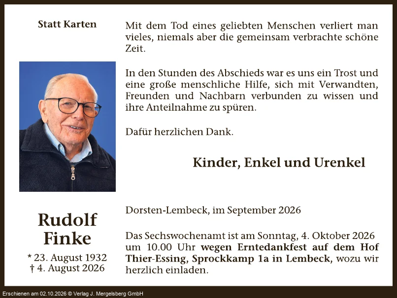 Traueranzeige