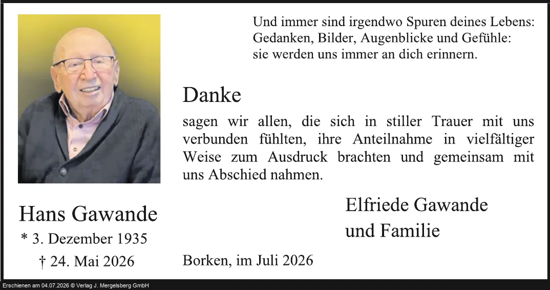 Traueranzeige