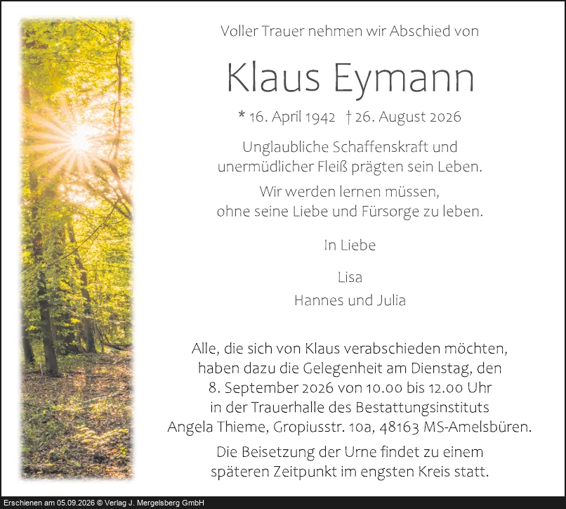 Traueranzeige