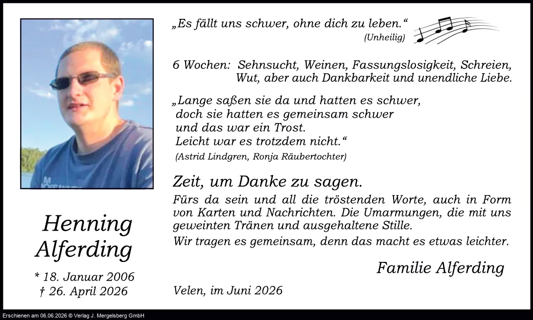 Traueranzeige
