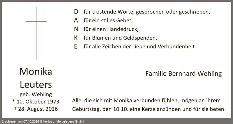 Traueranzeige