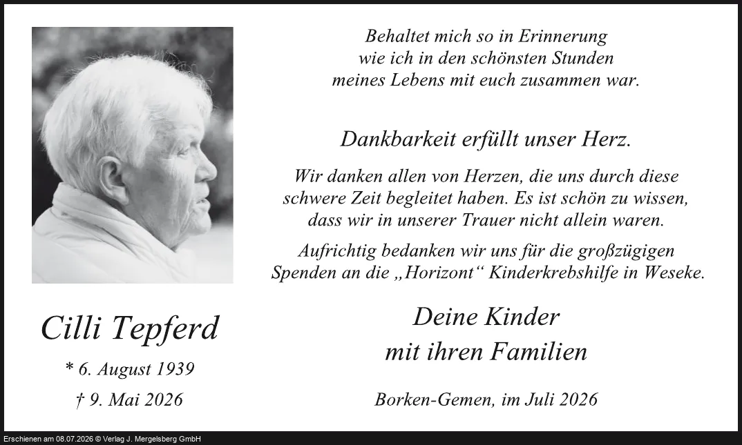 Traueranzeige