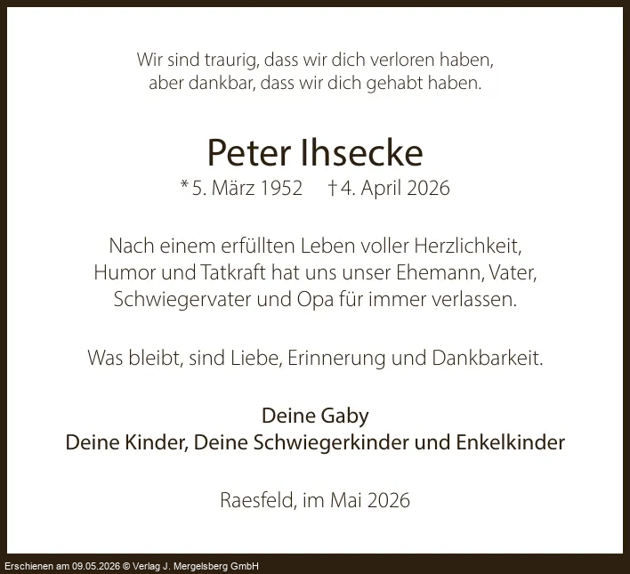 Traueranzeige
