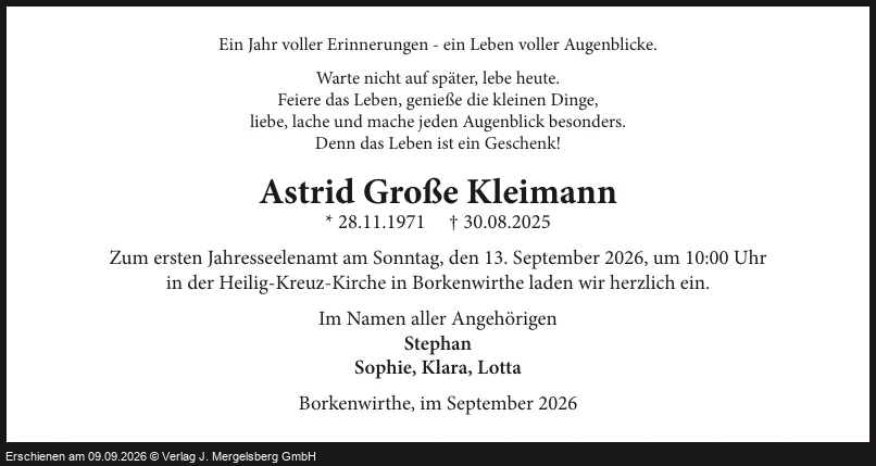 Traueranzeige
