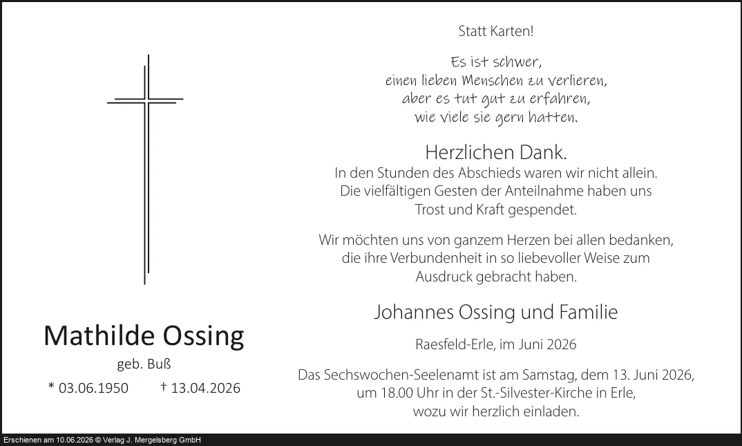 Traueranzeige