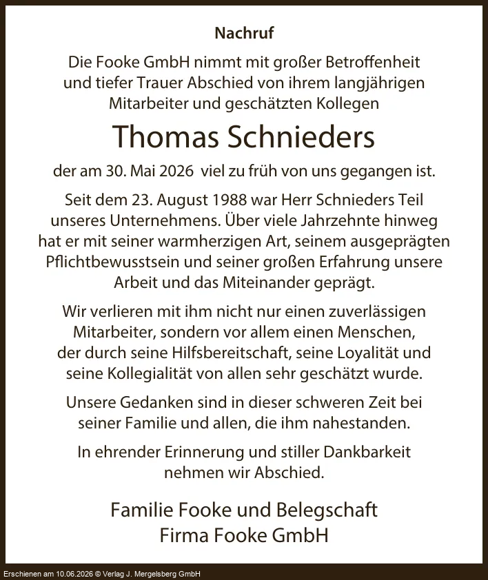 Traueranzeige