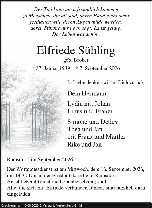 Traueranzeige