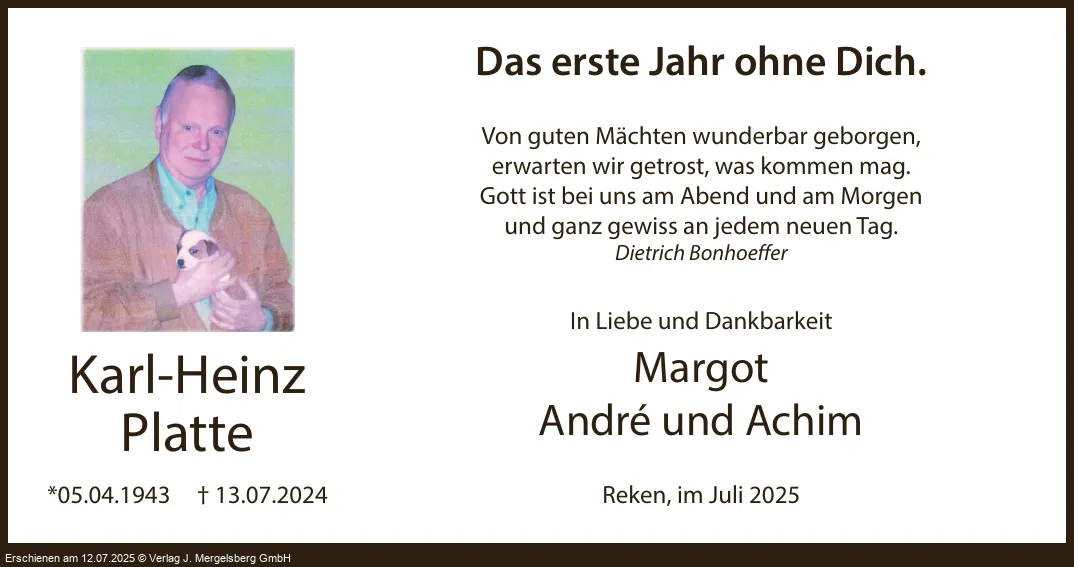 Traueranzeige