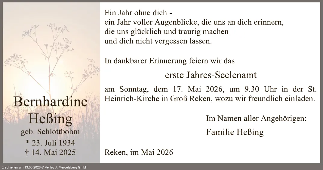Traueranzeige