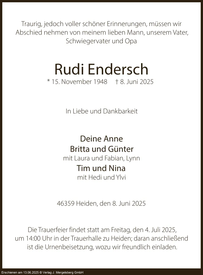 Traueranzeige