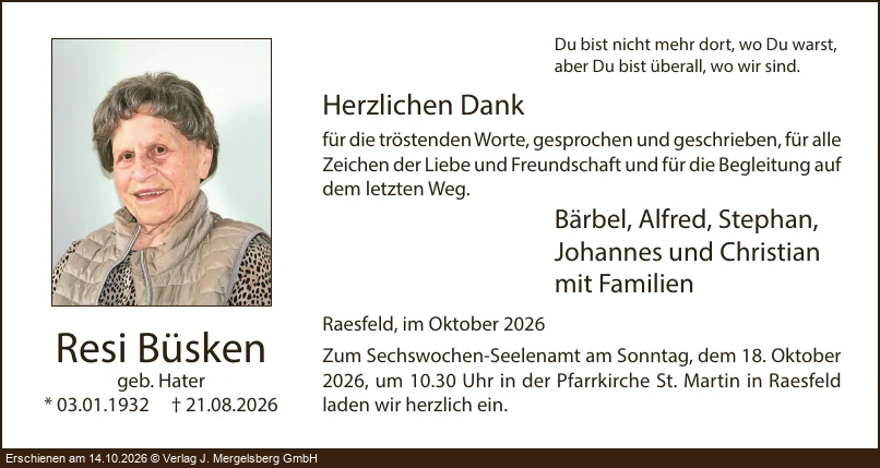 Traueranzeige