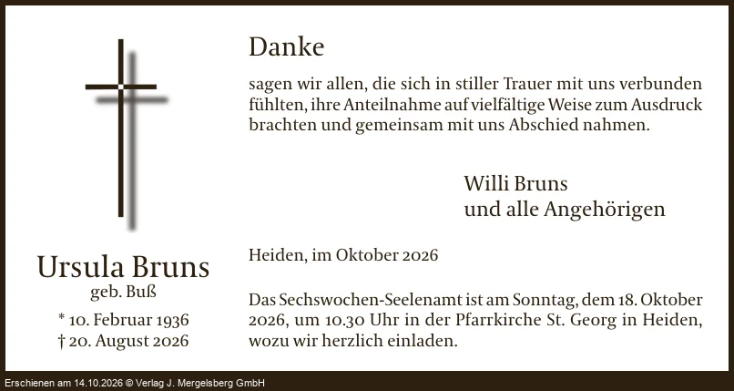 Traueranzeige