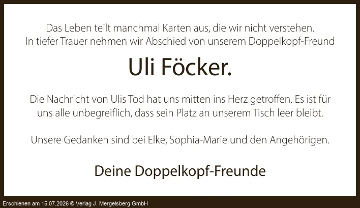 Traueranzeige