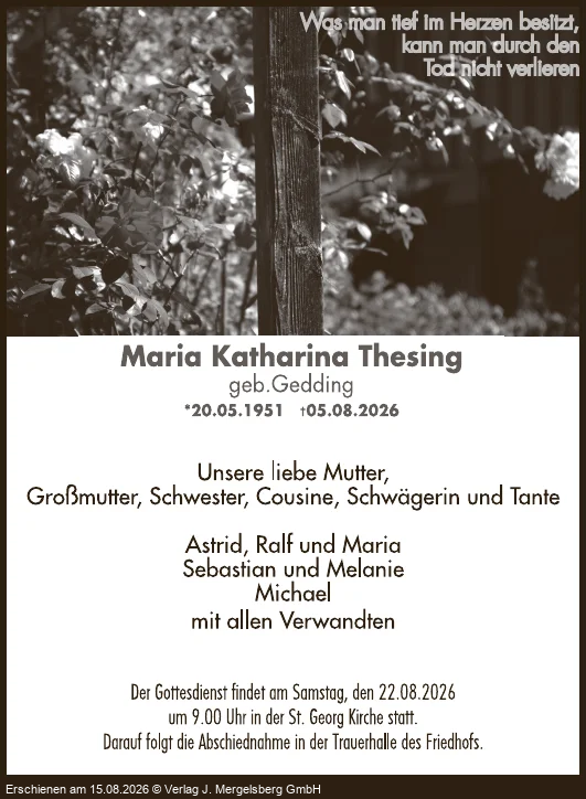Traueranzeige