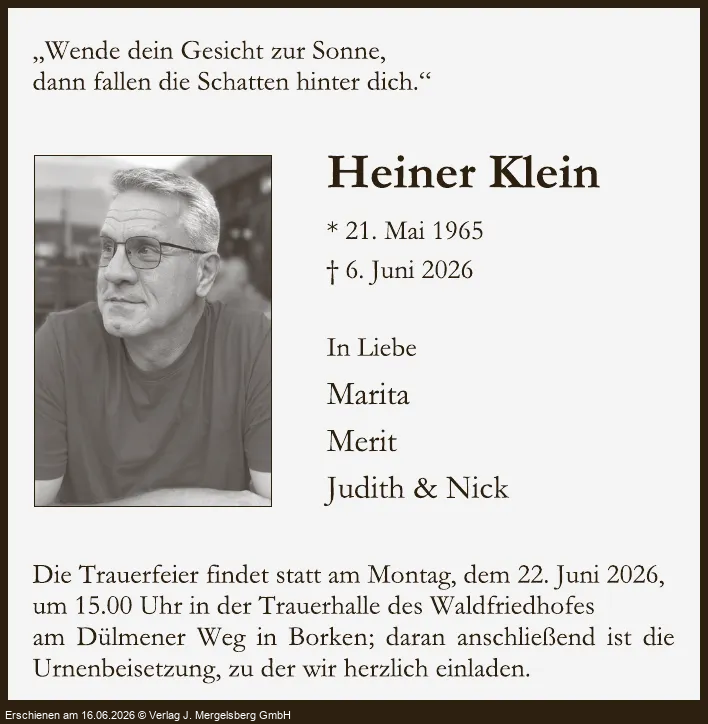 Traueranzeige