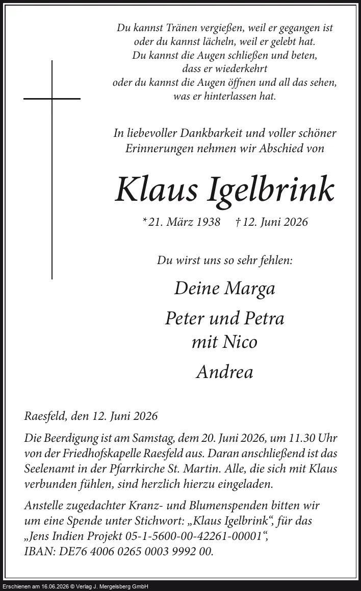 Traueranzeige