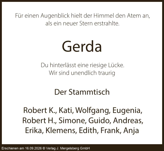 Traueranzeige