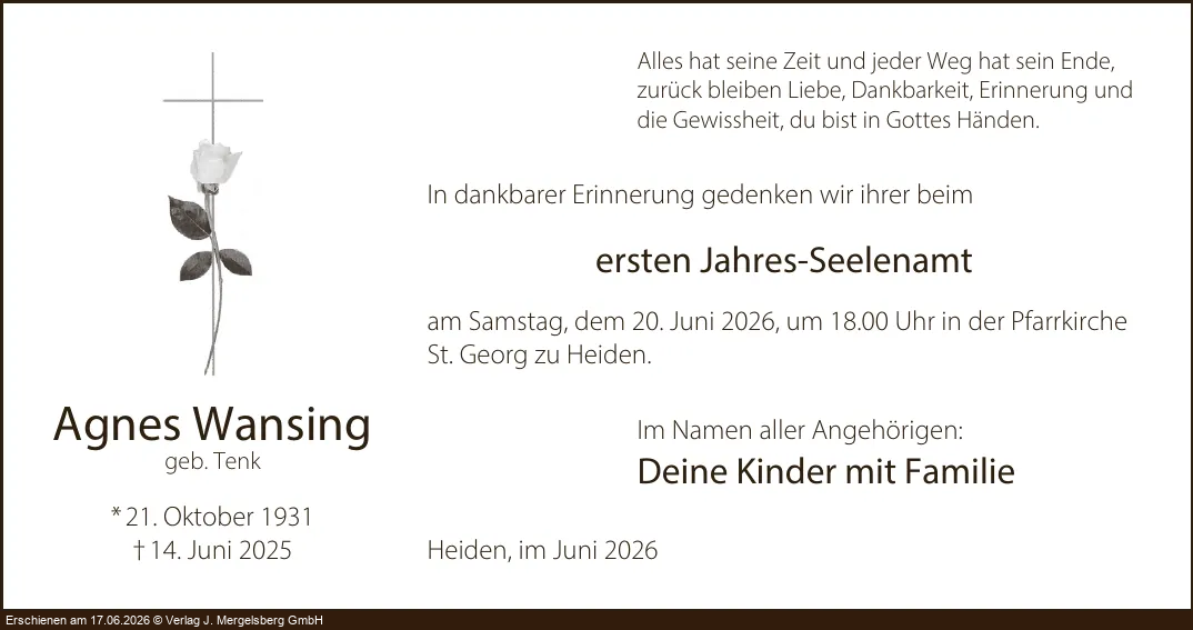 Traueranzeige