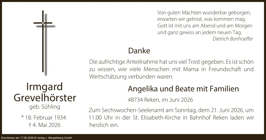 Traueranzeige