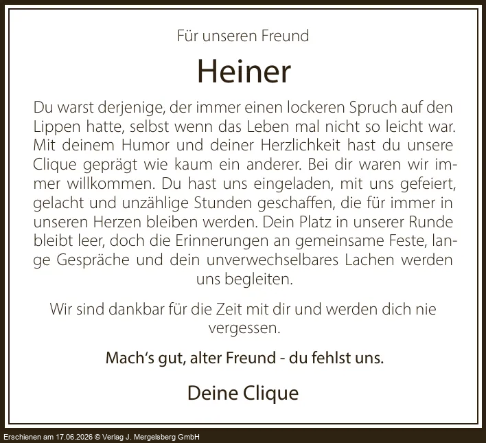 Traueranzeige