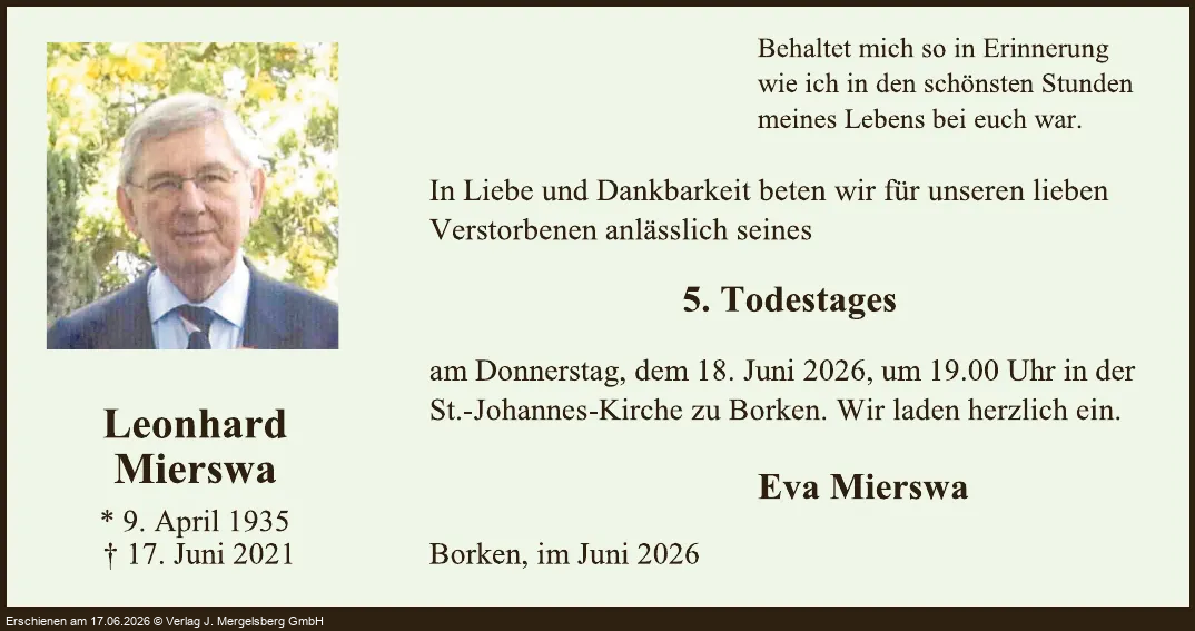 Traueranzeige