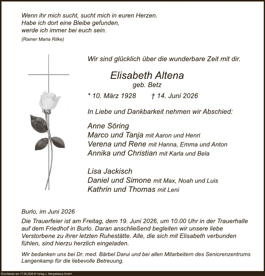 Traueranzeige