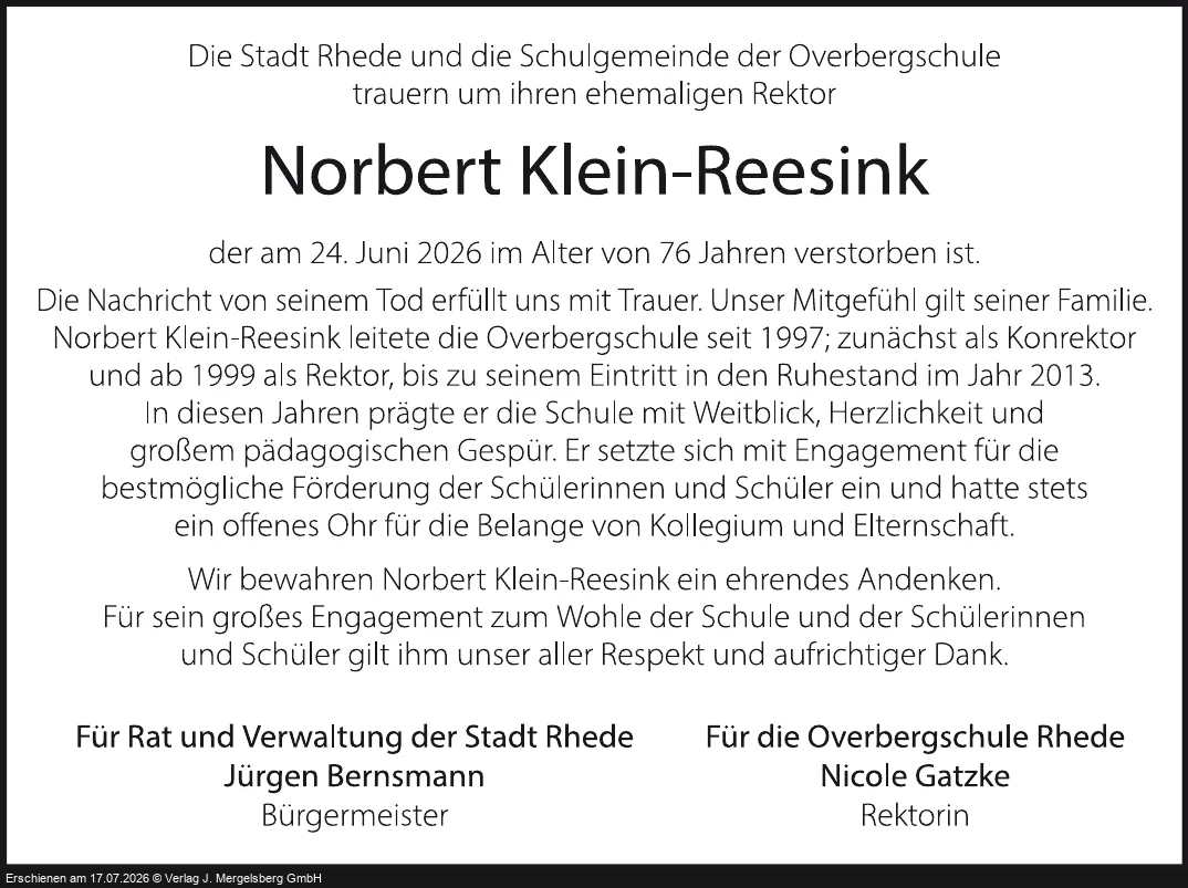 Traueranzeige
