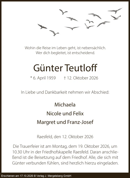 Traueranzeige