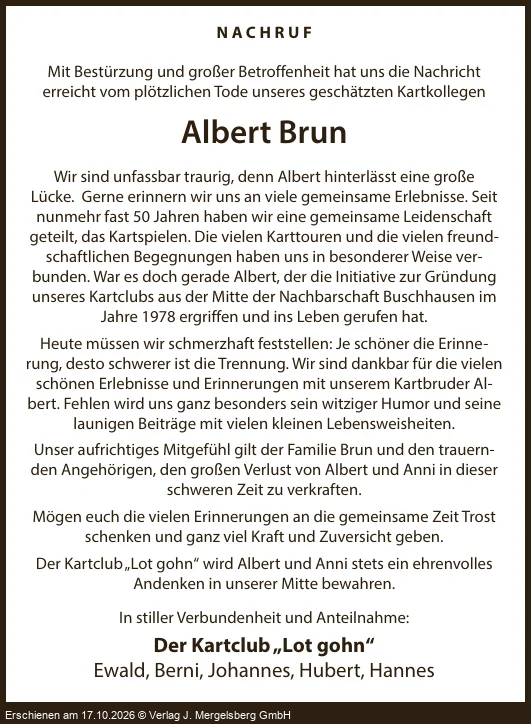 Traueranzeige