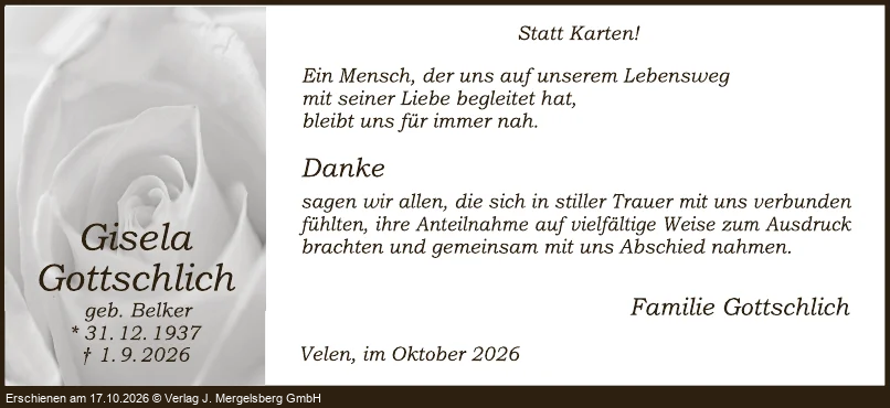 Traueranzeige