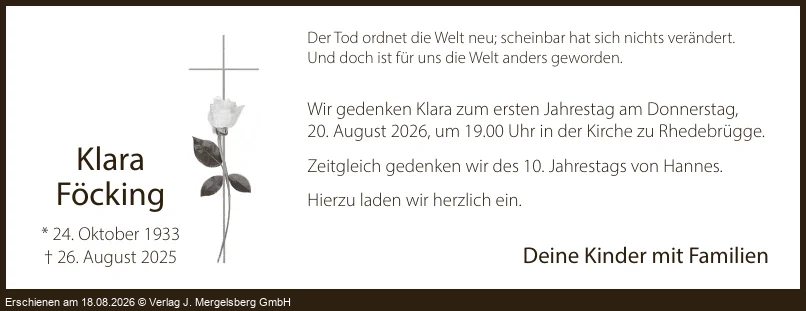 Traueranzeige