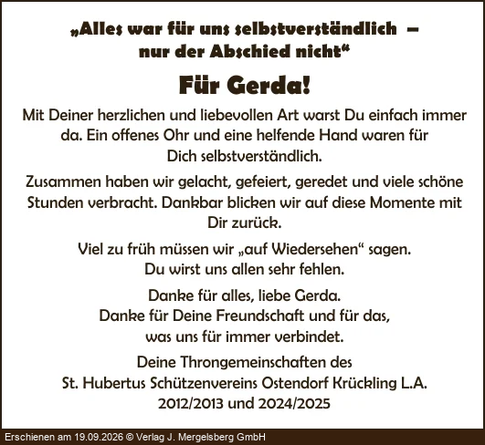Traueranzeige