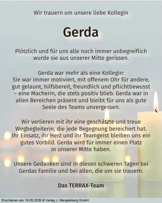 Traueranzeige