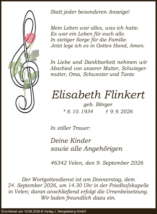 Traueranzeige