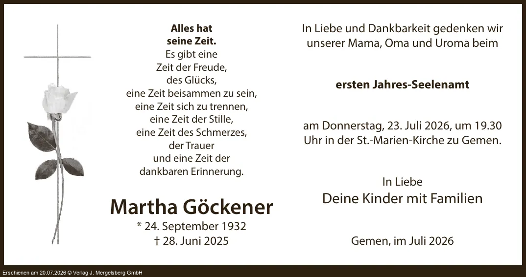 Traueranzeige
