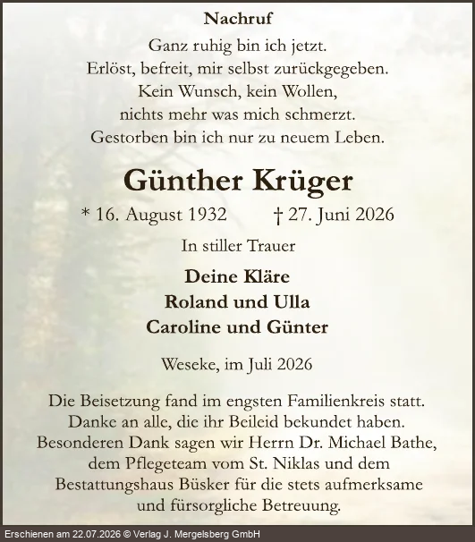 Traueranzeige