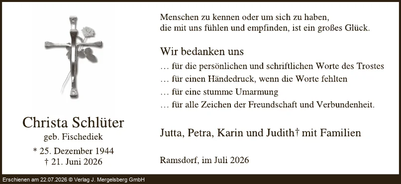 Traueranzeige