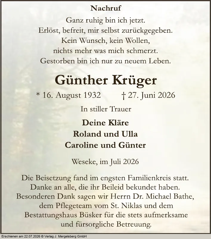 Traueranzeige