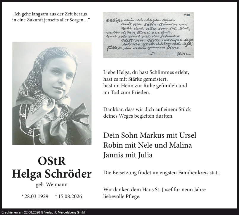 Traueranzeige
