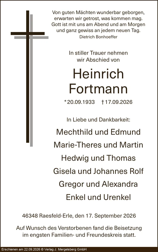 Traueranzeige
