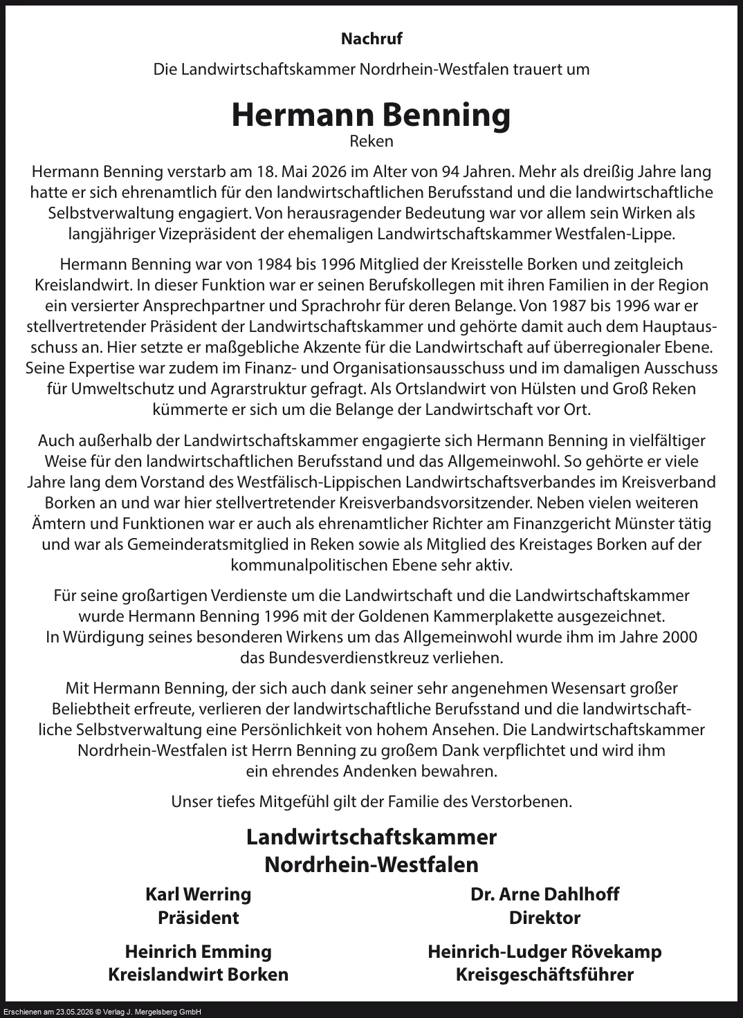 Traueranzeige