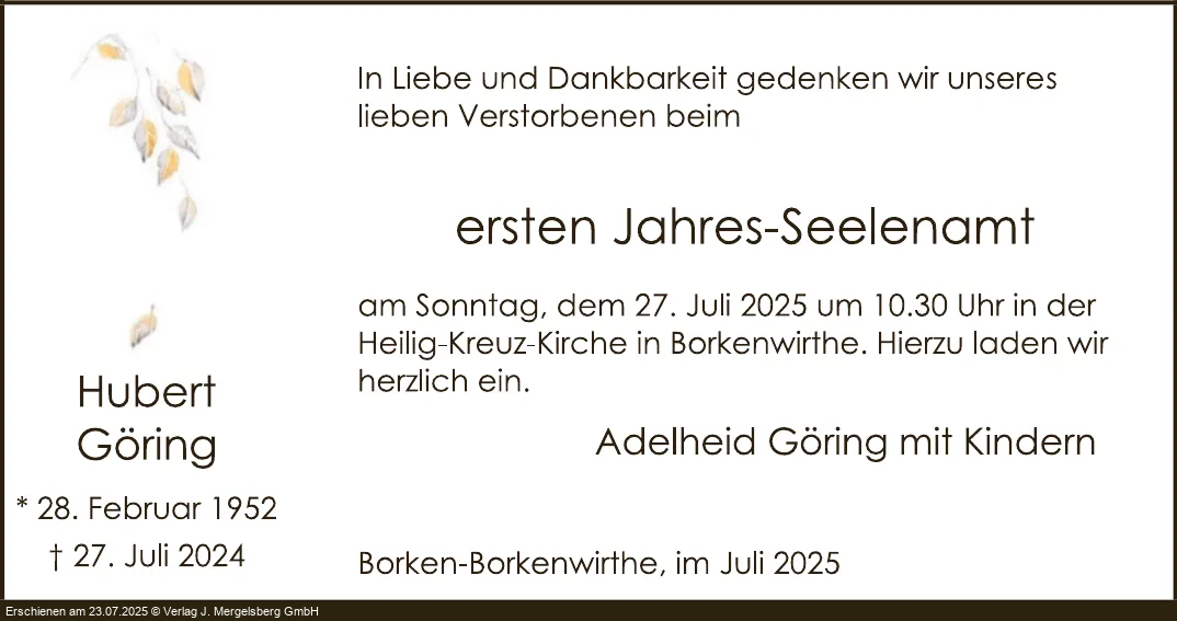 Traueranzeige
