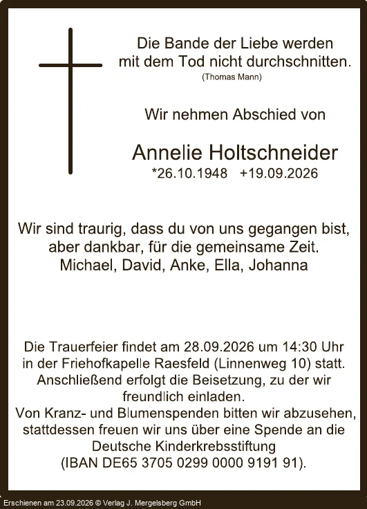 Traueranzeige