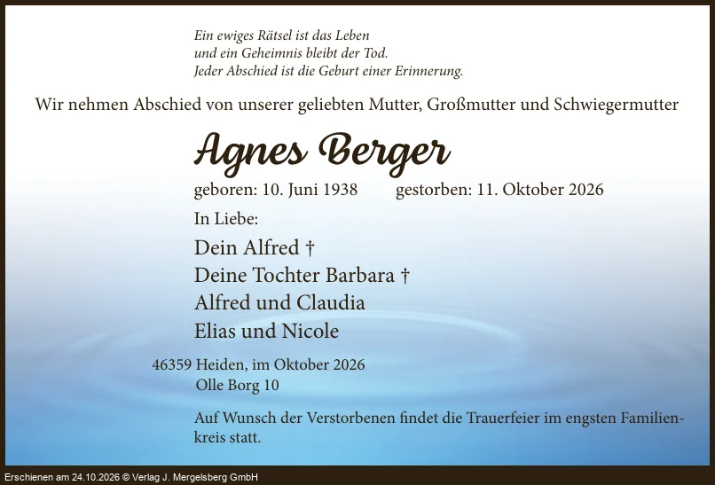 Traueranzeige