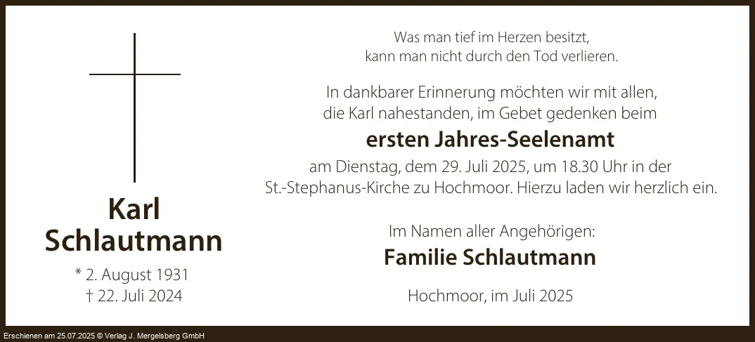Traueranzeige