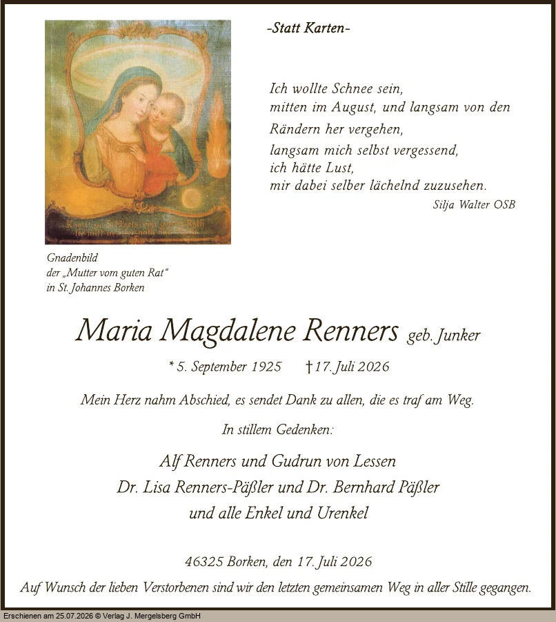 Traueranzeige