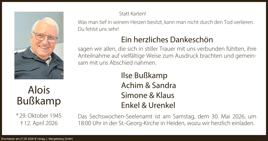 Traueranzeige